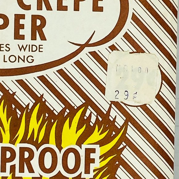 New Vintage early 1970s Brick Rocks Crepe Paper from Perkins Canada Flame Proof - Picture 4 of 5